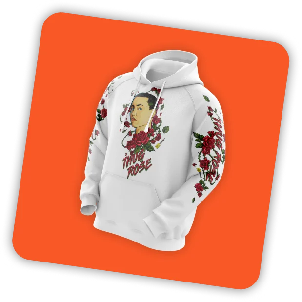 Danish zehen rose discount hoodie